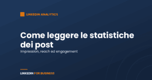 Come leggere le statistiche dei post LinkedIn