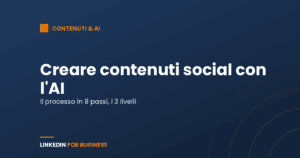Creare contenuti social con l’AI: il processo in 8 passi e i 3 livelli di maturità